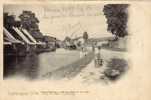 LIZY-S/-OURCQ - VUE DU CANAL ET DU PORT